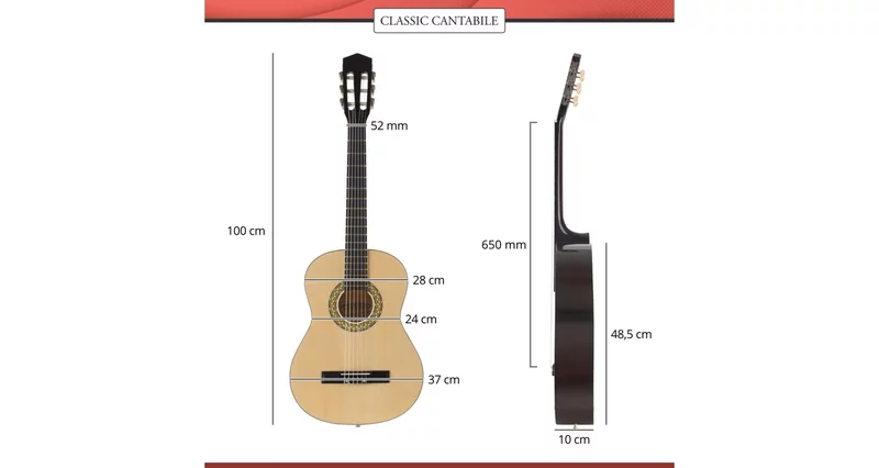 Classic Cantabile AS-851-4/4 Natural